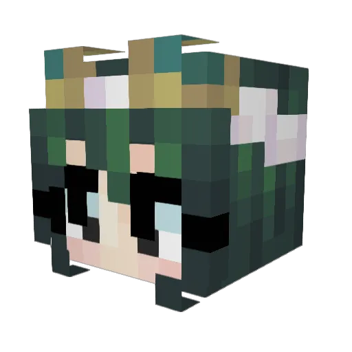 kerokeroto Minecraft avatar head, 3D render