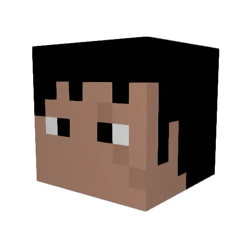 kerokeroxz Minecraft avatar head, 3D render