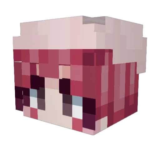 kerokio Minecraft avatar head, 3D render