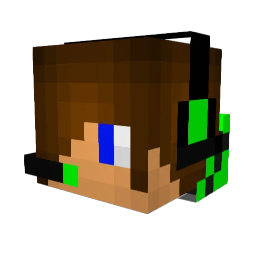 keromatik Minecraft avatar head, 3D render