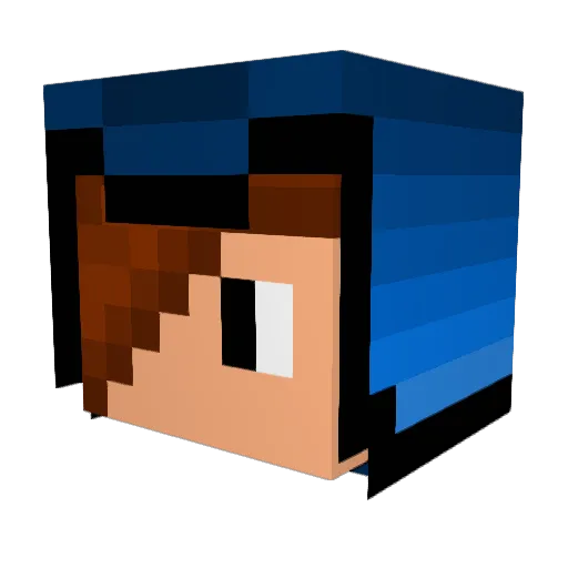 kerovskyPL Minecraft avatar head, 3D render