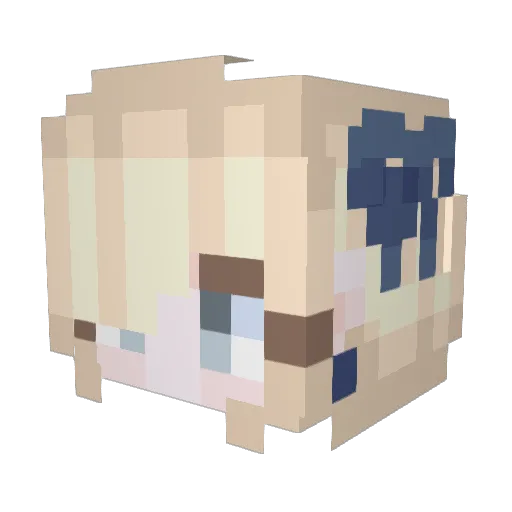 keroway Minecraft avatar head, 3D render