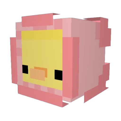 kerropie Minecraft avatar head, 3D render