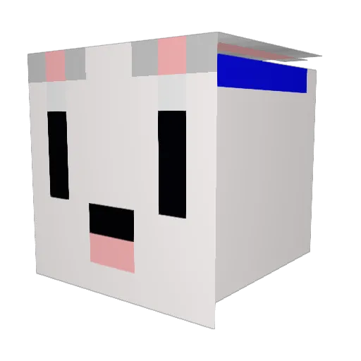 kerryGX Minecraft avatar head, 3D render