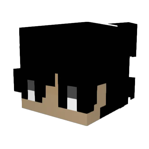 kers1oo Minecraft avatar head, 3D render