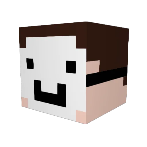 kertomar Minecraft avatar head, 3D render