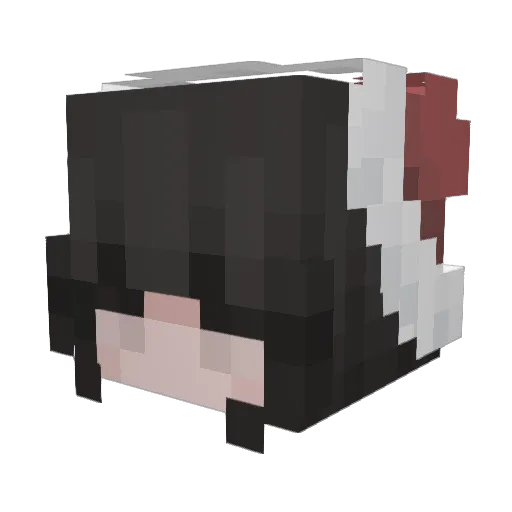 keru8888 Minecraft avatar head, 3D render