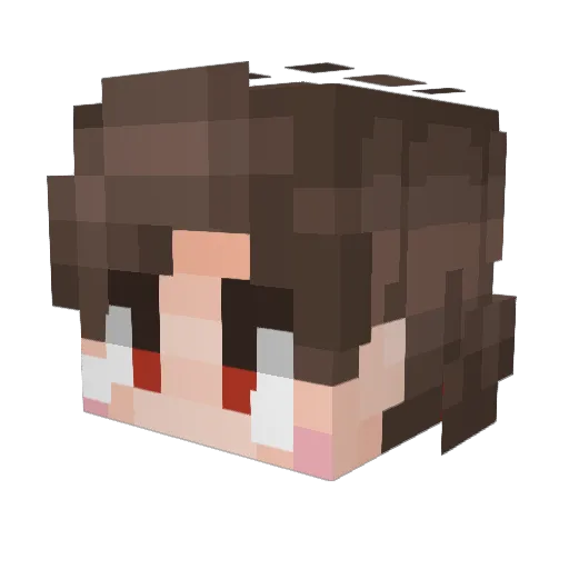 kerzify Minecraft avatar head, 3D render