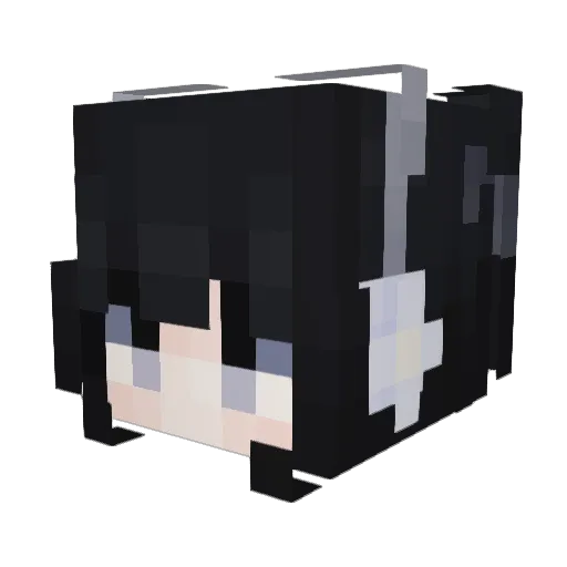 keshi Minecraft avatar head, 3D render