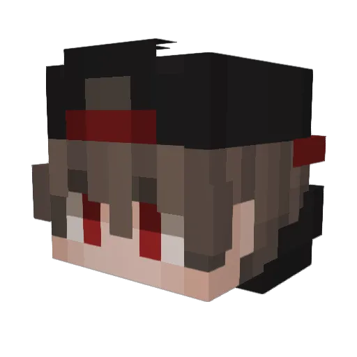 kesu100 Minecraft avatar head, 3D render