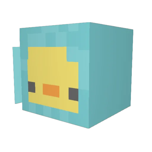 kesu17 Minecraft avatar head, 3D render