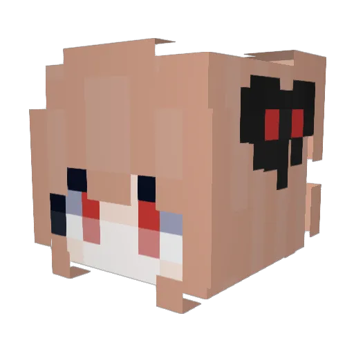kesu233 Minecraft avatar head, 3D render