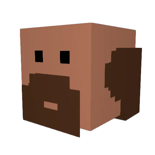 ketam1nemike Minecraft avatar head, 3D render