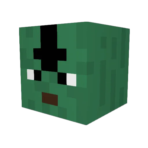 ketfrans Minecraft avatar head, 3D render