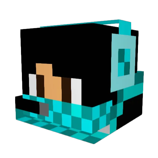 ketilovin Minecraft avatar head, 3D render