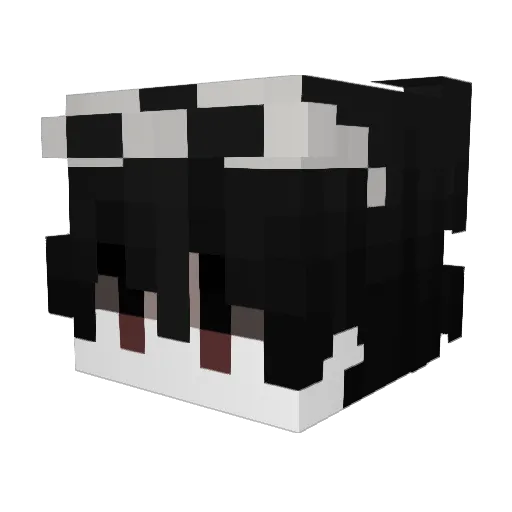 ketoi Minecraft avatar head, 3D render