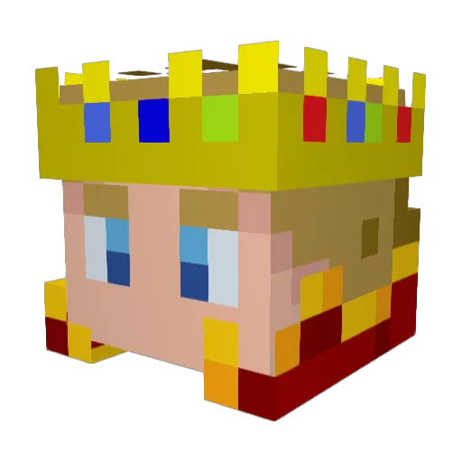 ketrou Minecraft avatar head, 3D render