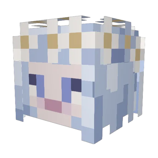 kettleeeeee Minecraft avatar head, 3D render