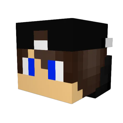 ketuanataro Minecraft avatar head, 3D render