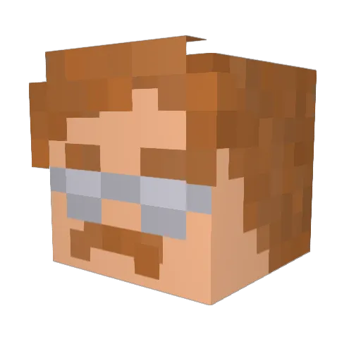 keung321 Minecraft avatar head, 3D render