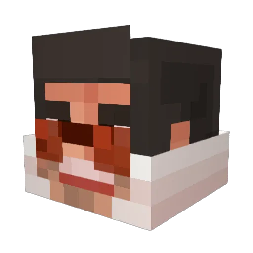 keung__bin Minecraft avatar head, 3D render
