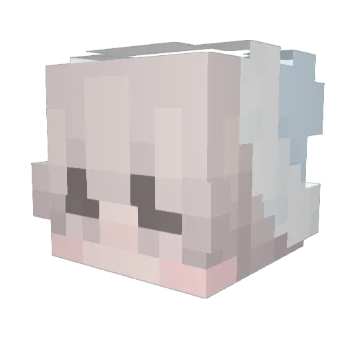 kev2block Minecraft avatar head, 3D render
