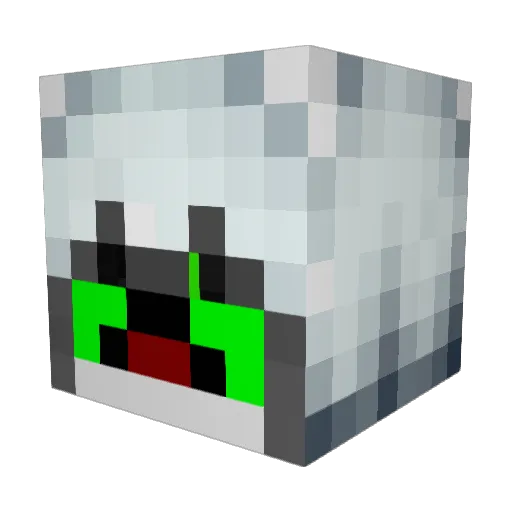 kev444 Minecraft avatar head, 3D render