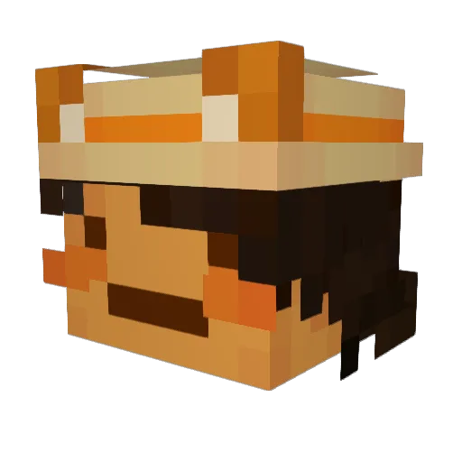 kev_ryz Minecraft avatar head, 3D render