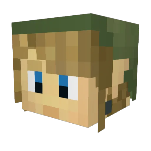 kevbot27 Minecraft avatar head, 3D render