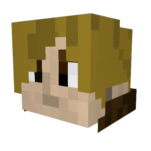 kevbot321 Minecraft avatar head, 3D render