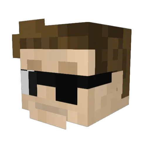kevdogg99 Minecraft avatar head, 3D render