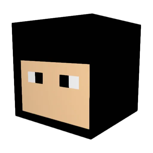 keven1 Minecraft avatar head, 3D render