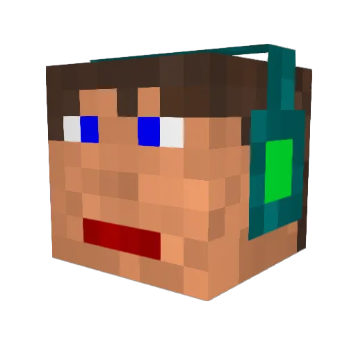 kevin130 Minecraft avatar head, 3D render