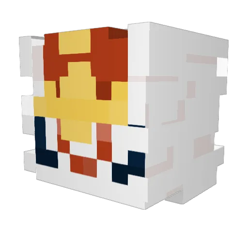 kevin17mota Minecraft avatar head, 3D render