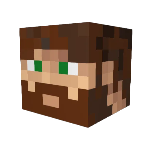 kevinc111 Minecraft avatar head, 3D render