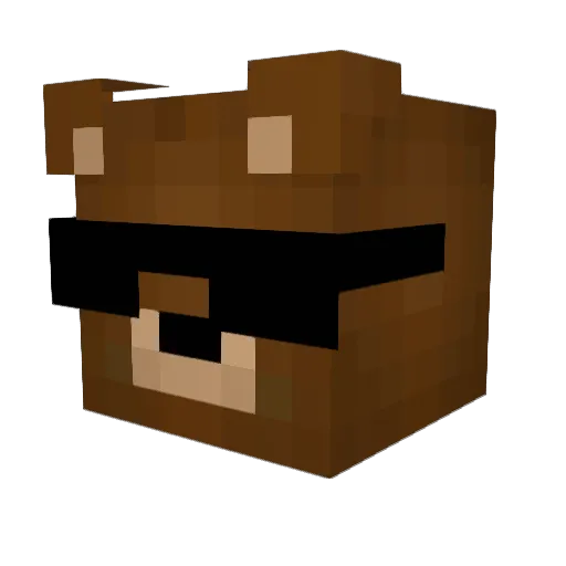 kevindevm Minecraft avatar head, 3D render