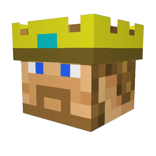 kevingames Minecraft avatar head, 3D render