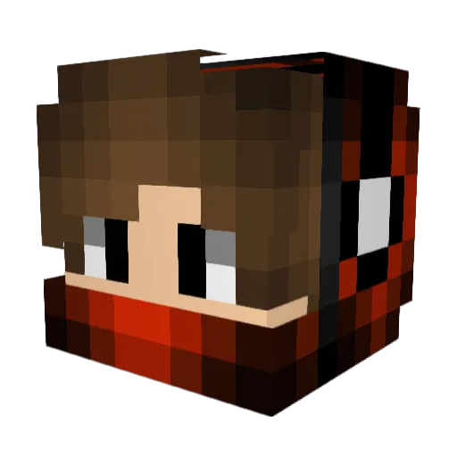 kevinjav Minecraft avatar head, 3D render