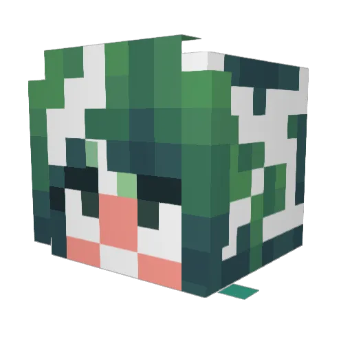 kevinjohn Minecraft avatar head, 3D render