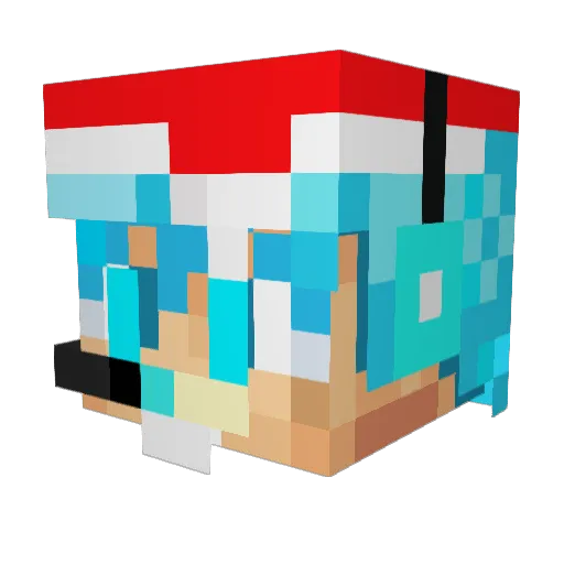 kevinklain Minecraft avatar head, 3D render