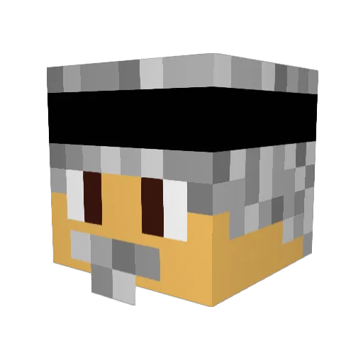 kevinlb Minecraft avatar head, 3D render