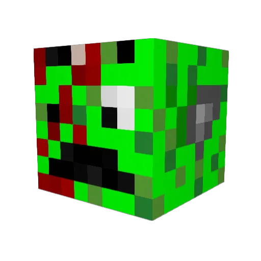 kevinlundin Minecraft avatar head, 3D render