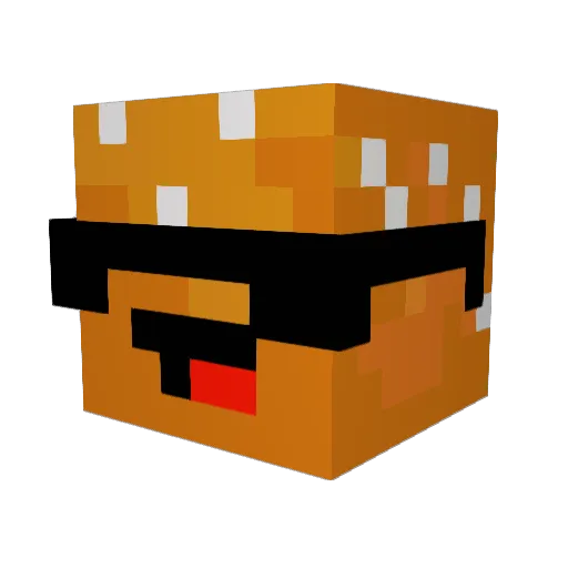 kevinnnnnnn Minecraft avatar head, 3D render