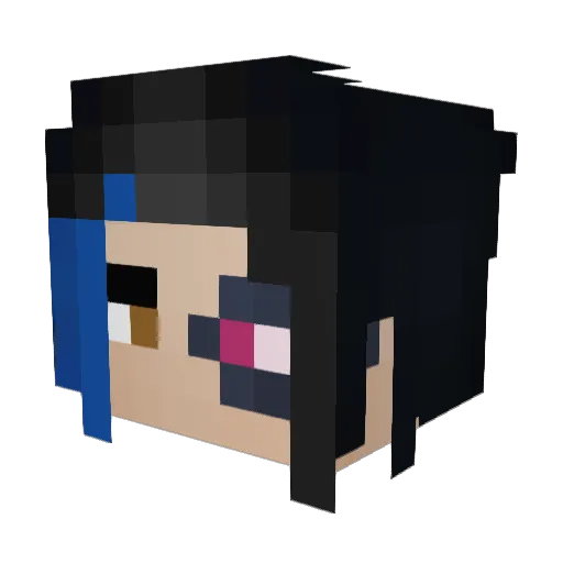 kevinnpee Minecraft avatar head, 3D render