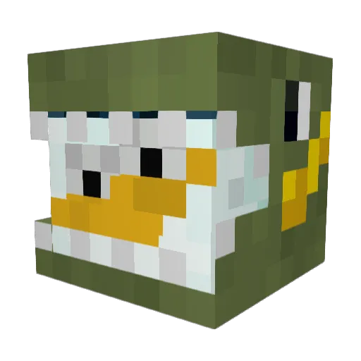 kevinoooo_ Minecraft avatar head, 3D render