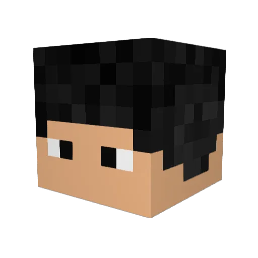 kevinp0nce Minecraft avatar head, 3D render