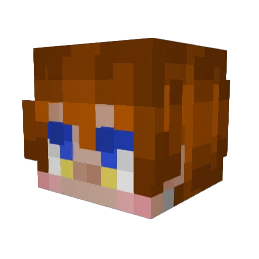 kevjako Minecraft avatar head, 3D render