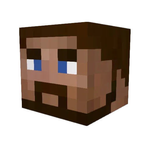 kevlarcade Minecraft avatar head, 3D render