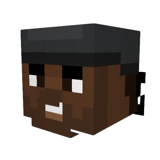 kevmanbro Minecraft avatar head, 3D render