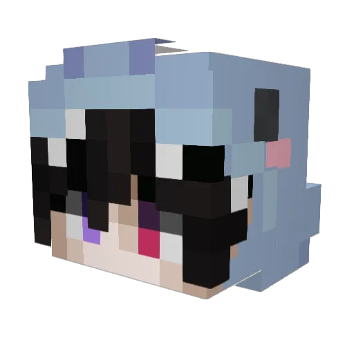 kevnon Minecraft avatar head, 3D render